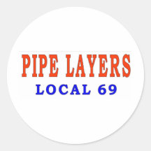 PIPE LAYERS ROUND STICKER