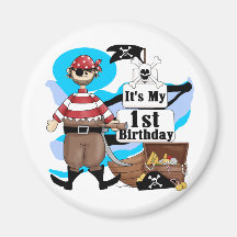 Pirate 1st Birthday T-shirts and Gifts Fridge Magnet