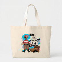 Pirate 1st Birthday T-shirts and Gifts Tote Bag