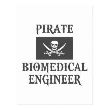 Pirate Biomedical Engineer Post Cards