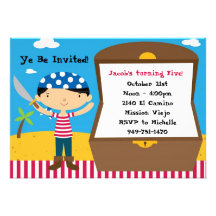 Pirate Birthday Party Invitation