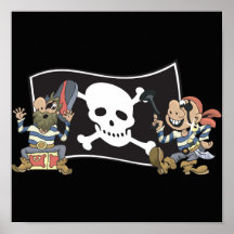 Pirate Blokes Print
