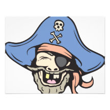 Pirate!  Customisable! Personalized Announcements