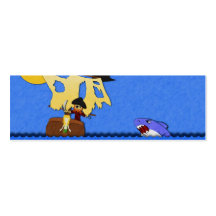 Pirate Lost at Sea Bookmarks Business Card