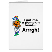 Pirate Pumpkin Card