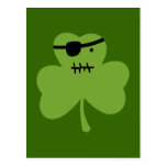 Pirate Shamrock Postcards