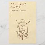 Pirate Sketch. Brown. Flyer