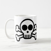 Pirate Skull & Crossbones Coffee Mug - 325ml