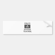 Pirate Spanish Teacher Bumper Stickers