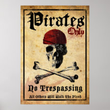 Pirates Only Print