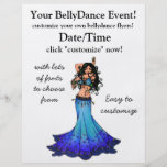 Pisces Belly Dancer Flyer Design