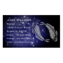 Pisces Horoscope Business Card