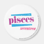 Pisces Purple Refrigerator Magnet