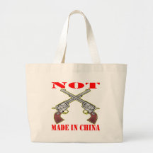 Pistols NOT Made In China Canvas Bags