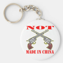 Pistols NOT Made In China Keychains