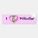 Pitbul puppy bumper sticker
