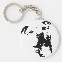 Pitbull Dog Key Chain