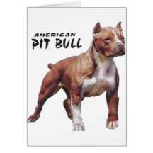 Pitbull Greeting Cards