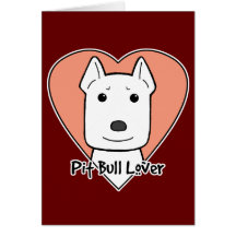 Pitbull Lover Card