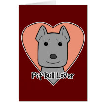 Pitbull Lover Greeting Card
