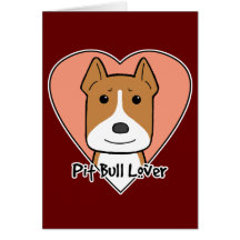 Pitbull Lover Greeting Cards