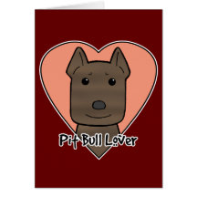 Pitbull Lover Greeting Cards