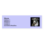 Pitbull puppy skinny business cards