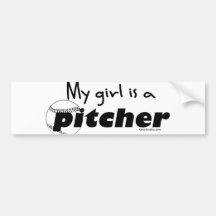 Pitcher (Daughter) Bumper Stickers