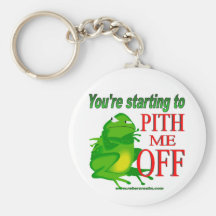 Pithed off frog 2 keychains