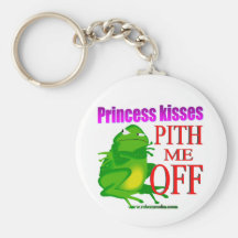 Pithed off frog keychain