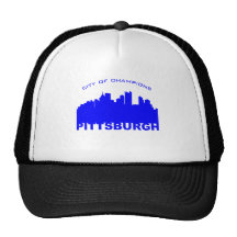 Pittsburgh: City of Champions Blue Trucker Hats
