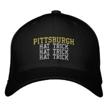 PITTSBURGH HAT TRICK EMBROIDERED BASEBALL CAP