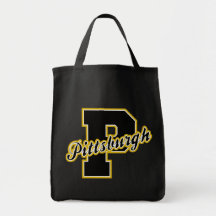 Pittsburgh Letter Tote Bag