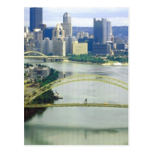 Pittsburgh Pennsylvania Rivers Post Card