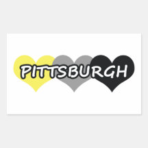 Pittsburgh Rectangular Stickers