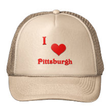 Pittsburgh -- Red Trucker Hats