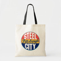 Pittsburgh Vintage Label Tote Bag