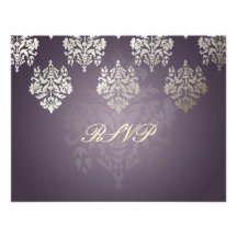 PixDezine Damask6 RSVP require 5x7 invitations