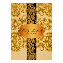 PixDezine tanza damask/diy fonts+backgrounds Custom Invitations