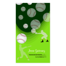 PixDezines baseball coach/diy background colour! Business Cards