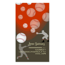 PixDezines baseball coach/diy background colour! Business Card