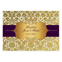 PixDezines Flora Damask, Reception Cards Business Card Templates