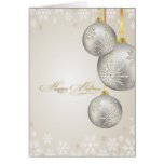 PixDezines Holiday Cards, silver ornaments