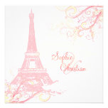 PixDezines La Tour Eiffel + swirls Custom Invite