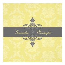 PixDezines Liliana Damask, diy background colours Custom Announcement