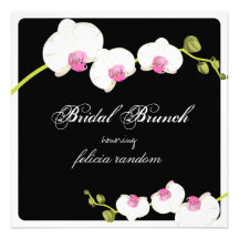 PixDezines orchid/bridal brunch/diy background Invitation