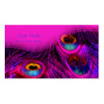 PixDezines Peacock feather business cards