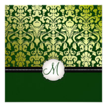 PixDezines peridot flora damask/diy background Invite