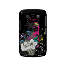 PixDezines Retro Aloha/DIY background colour Case-Mate Blackberry Case