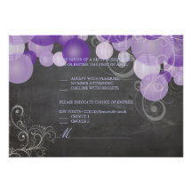 PixDezines rsvp lanterns+chalkboard Personalized Invitation